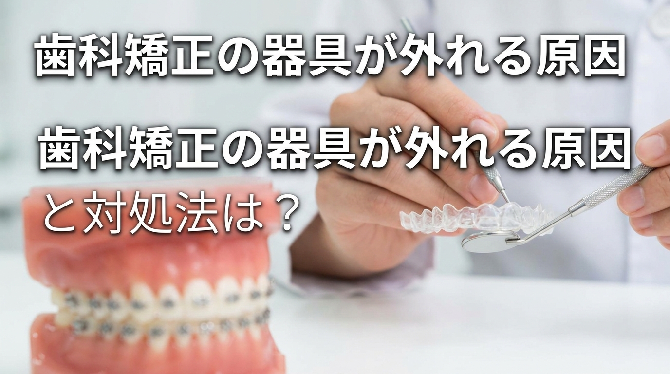 歯科矯正の器具が外れる原因と対処法は？