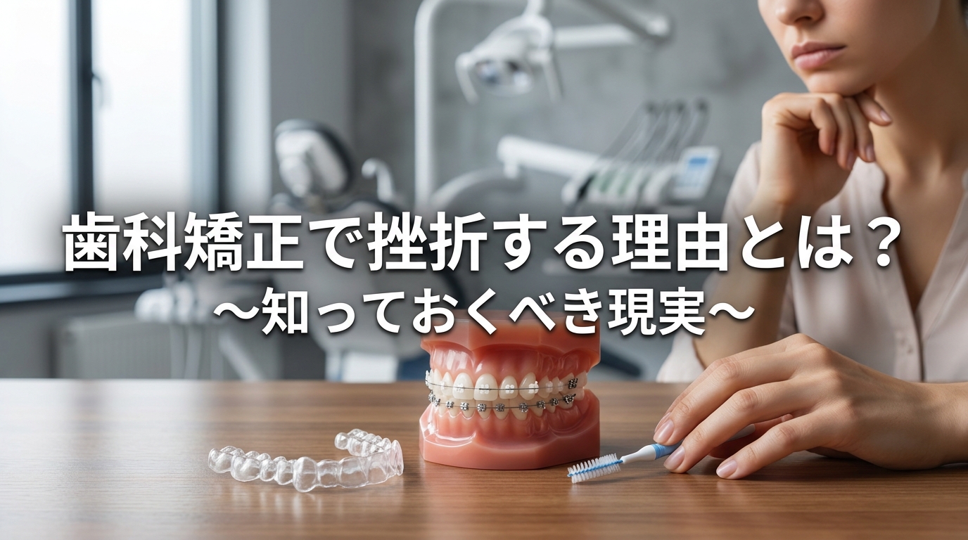 歯科矯正で挫折する理由とは？