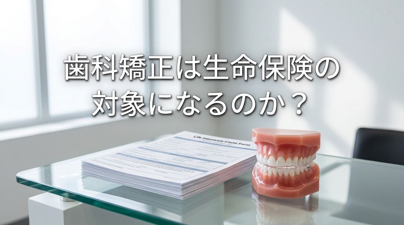 歯科矯正は生命保険の対象になるのか？