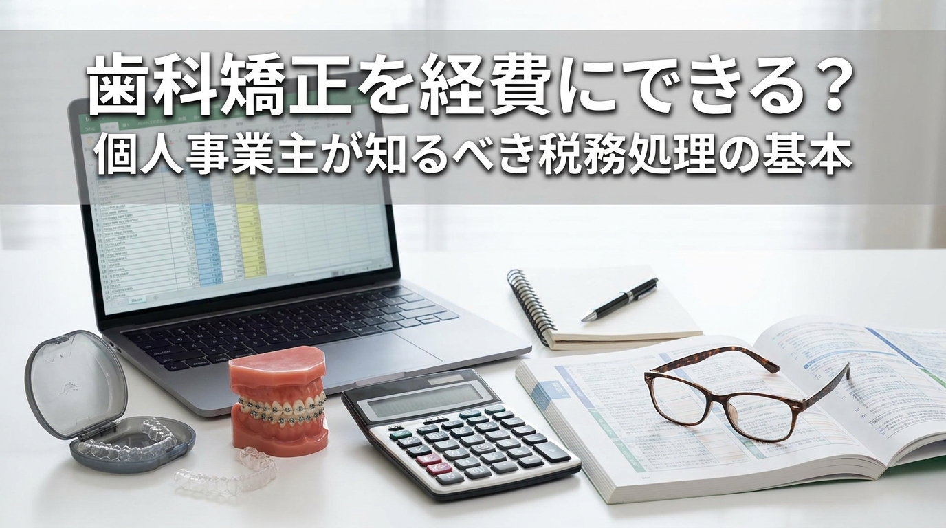 歯科矯正を経費にできる?個人事業主が知るべき税務処理の基本