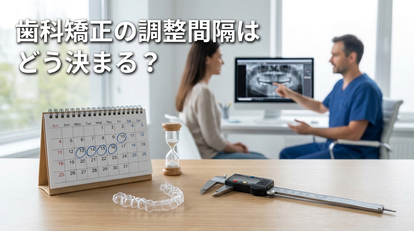 歯科矯正の調整間隔はどう決まる？