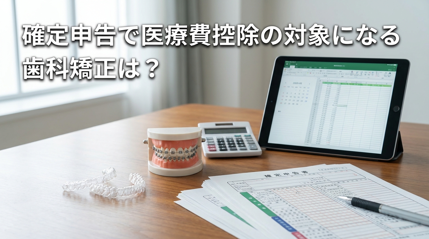 確定申告で医療費控除の対象になる歯科矯正は？
