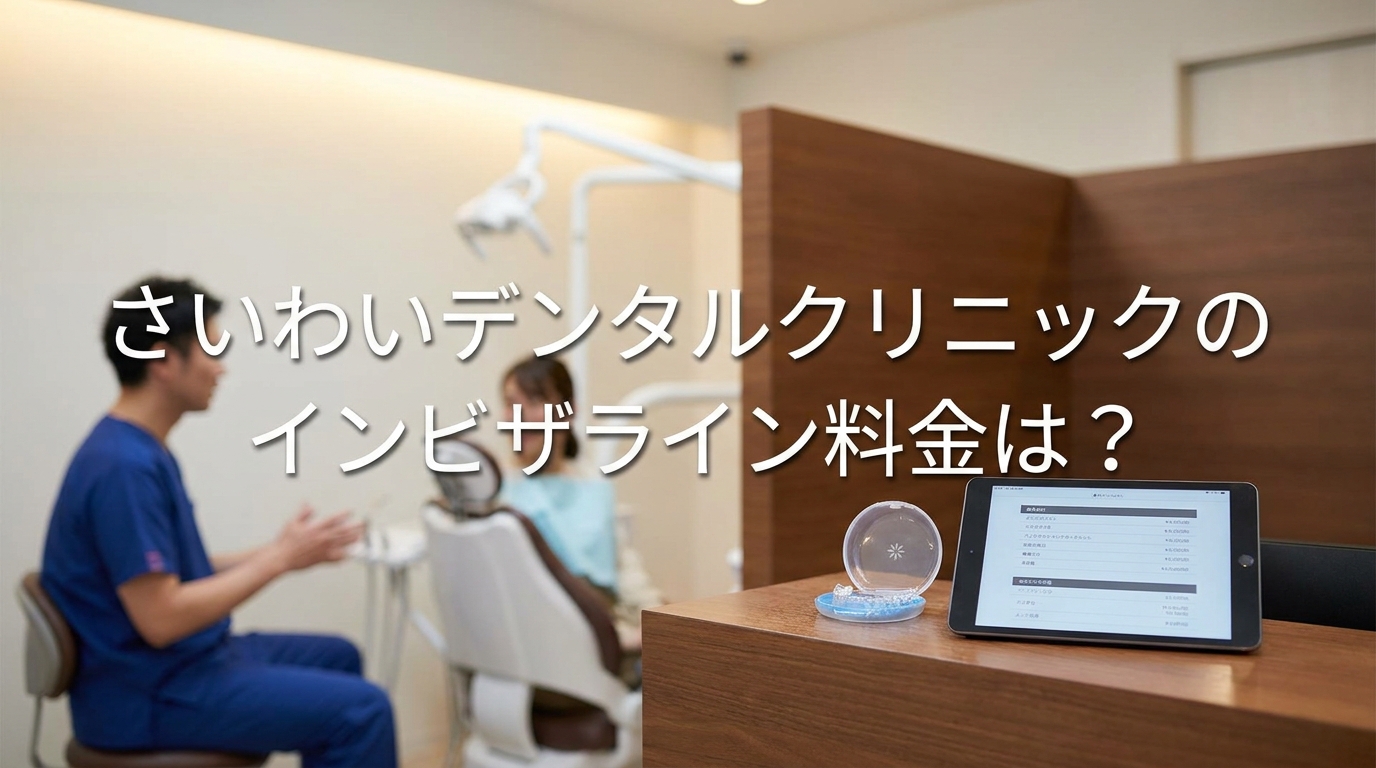 さいわいデンタルクリニックのインビザライン料金は？