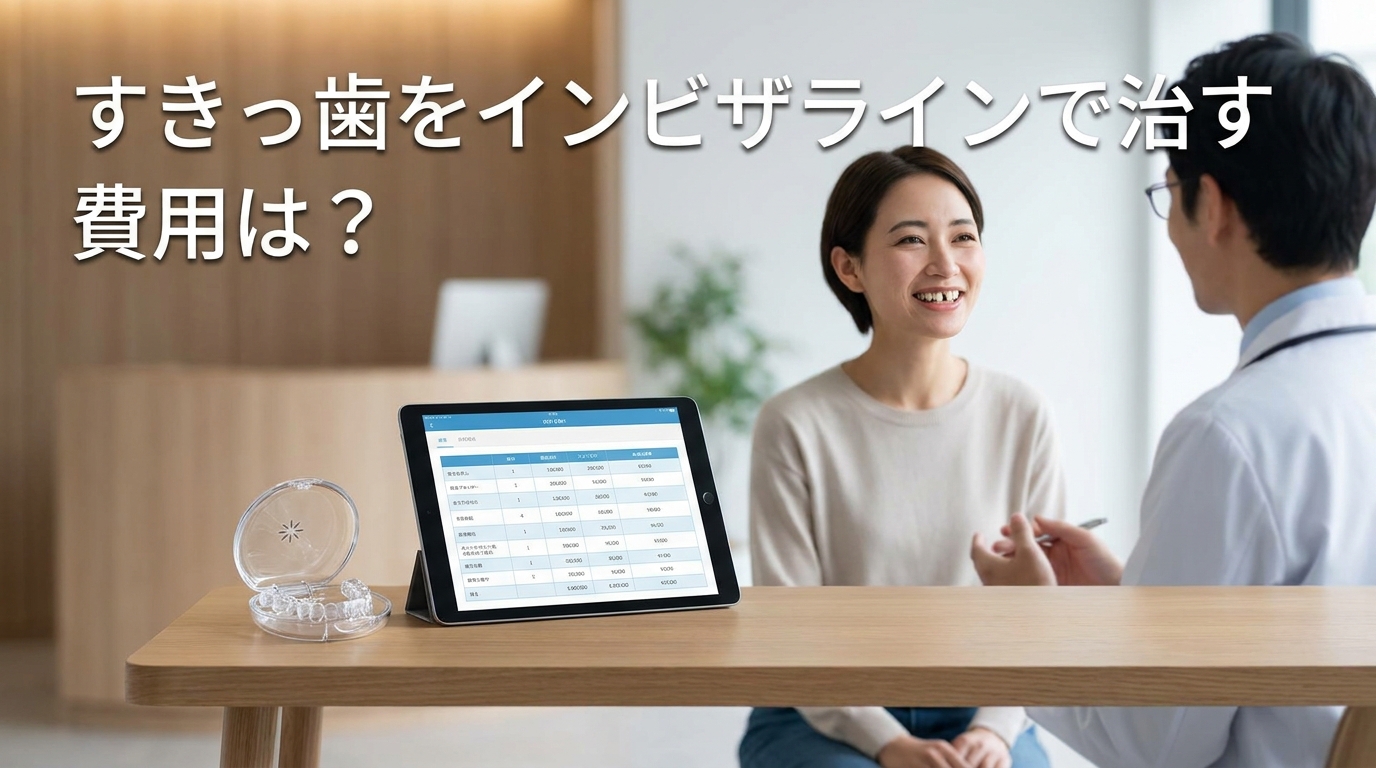 すきっ歯をインビザラインで治す費用は？