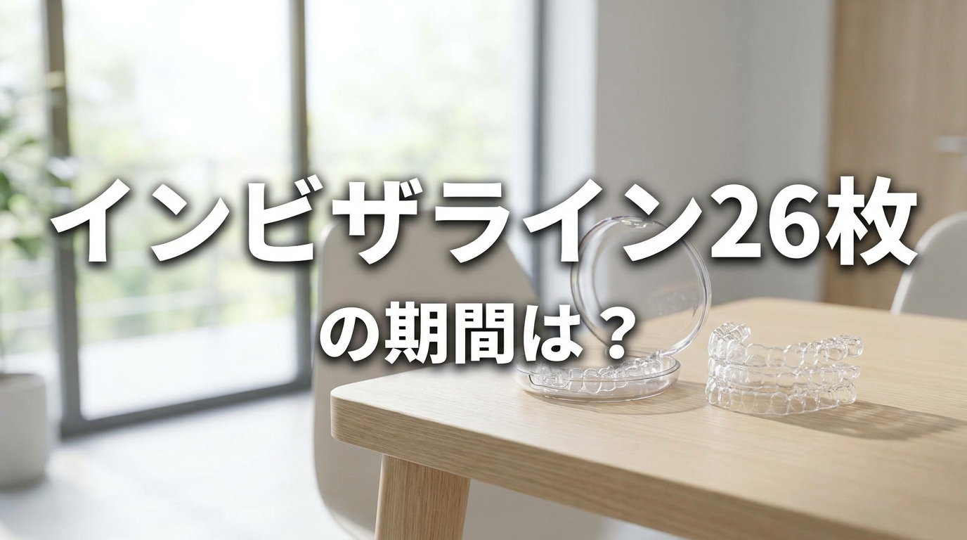 インビザライン26枚の期間は？