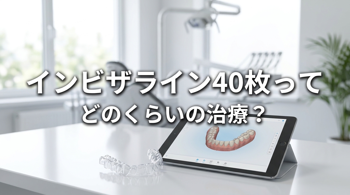 インビザライン40枚ってどのくらいの治療？