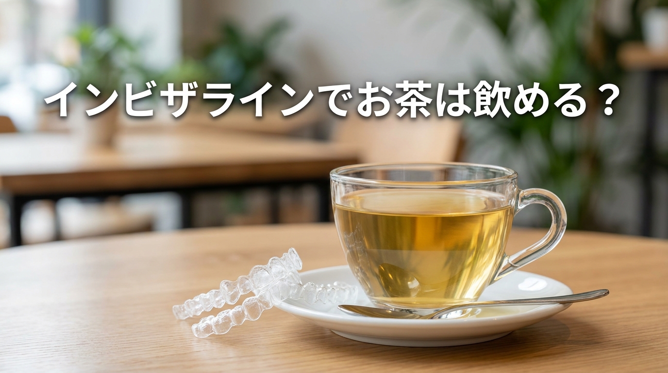 インビザラインでお茶は飲める?