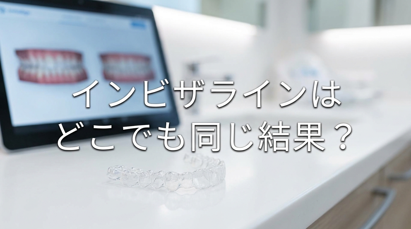 インビザラインはどこでも同じ結果？