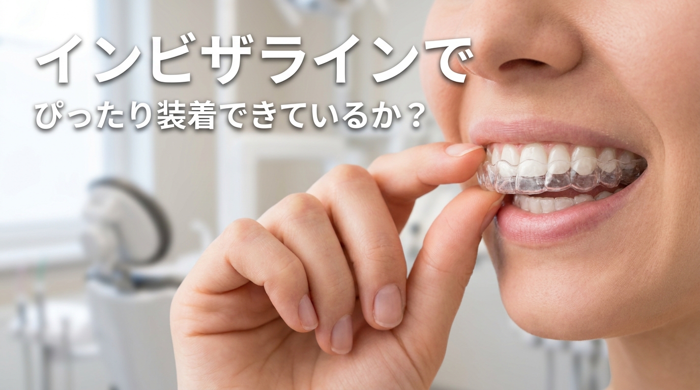 インビザラインでぴったり装着できているか？