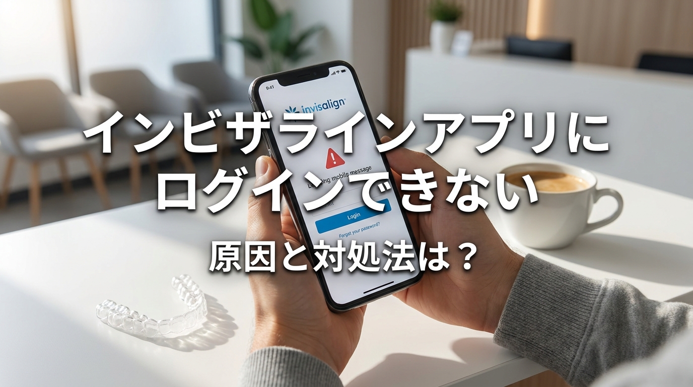 インビザラインアプリにログインできない原因と対処法は？