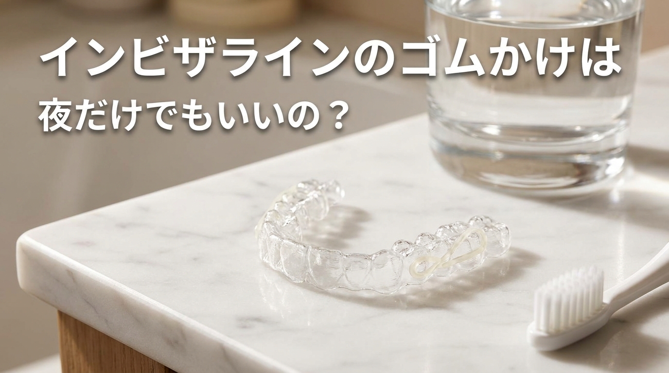 インビザラインのゴムかけは夜だけでもいいの？
