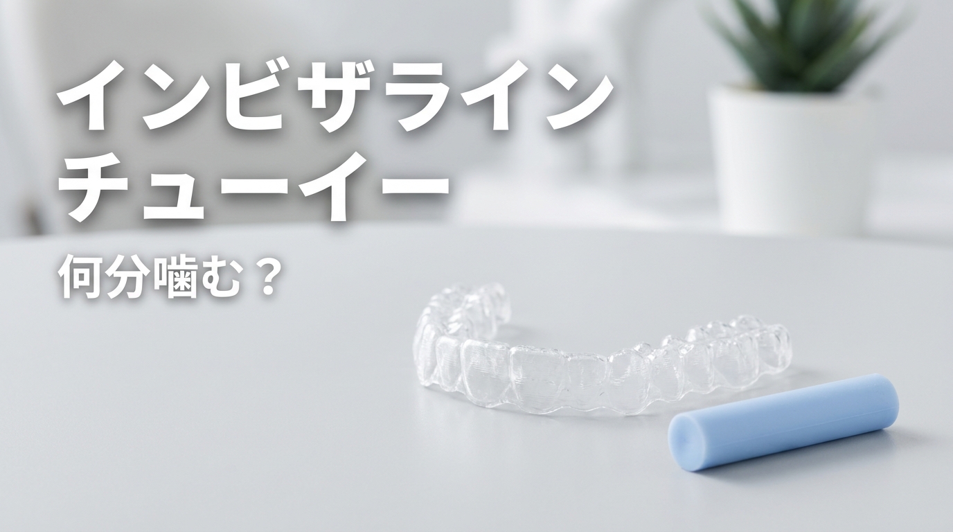 インビザライン チューイー 何分噛む？