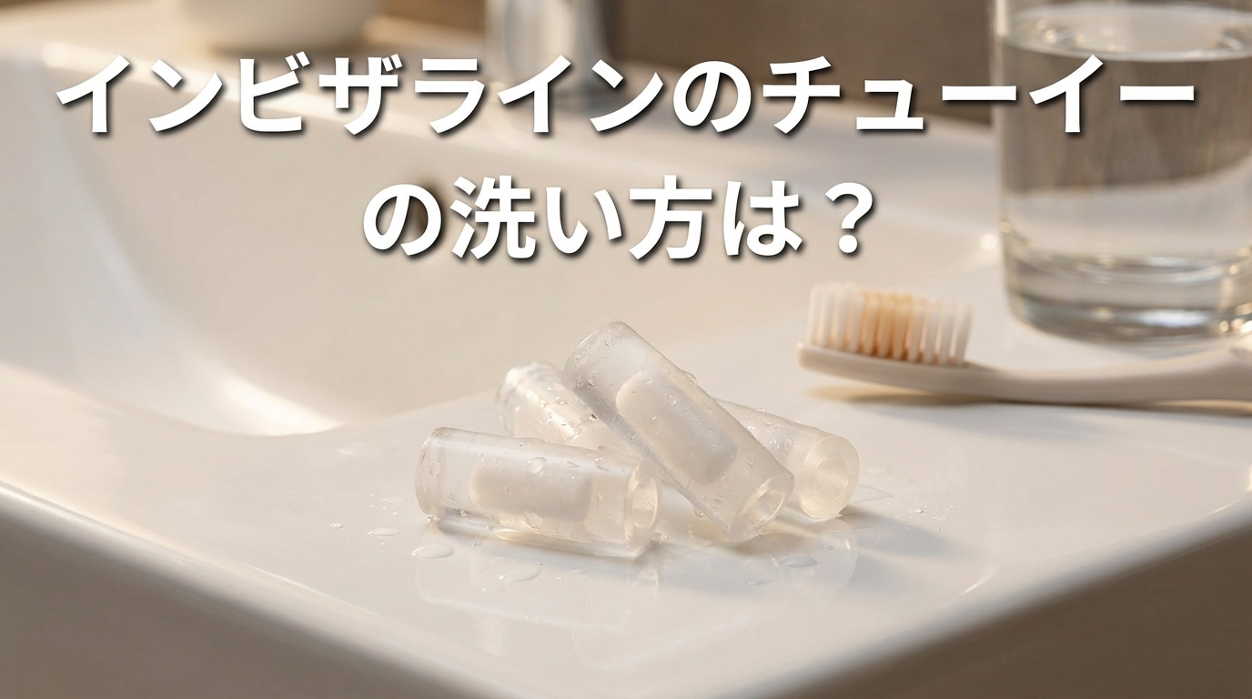 インビザラインのチューイーの洗い方は？