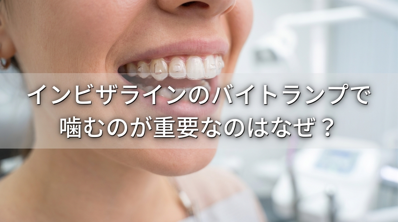 インビザラインのバイトランプで噛むのが重要なのはなぜ？