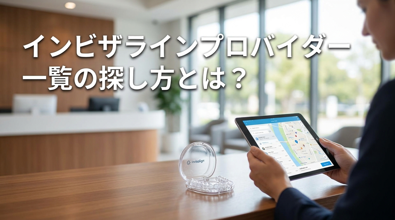 インビザラインプロバイダー一覧の探し方とは？