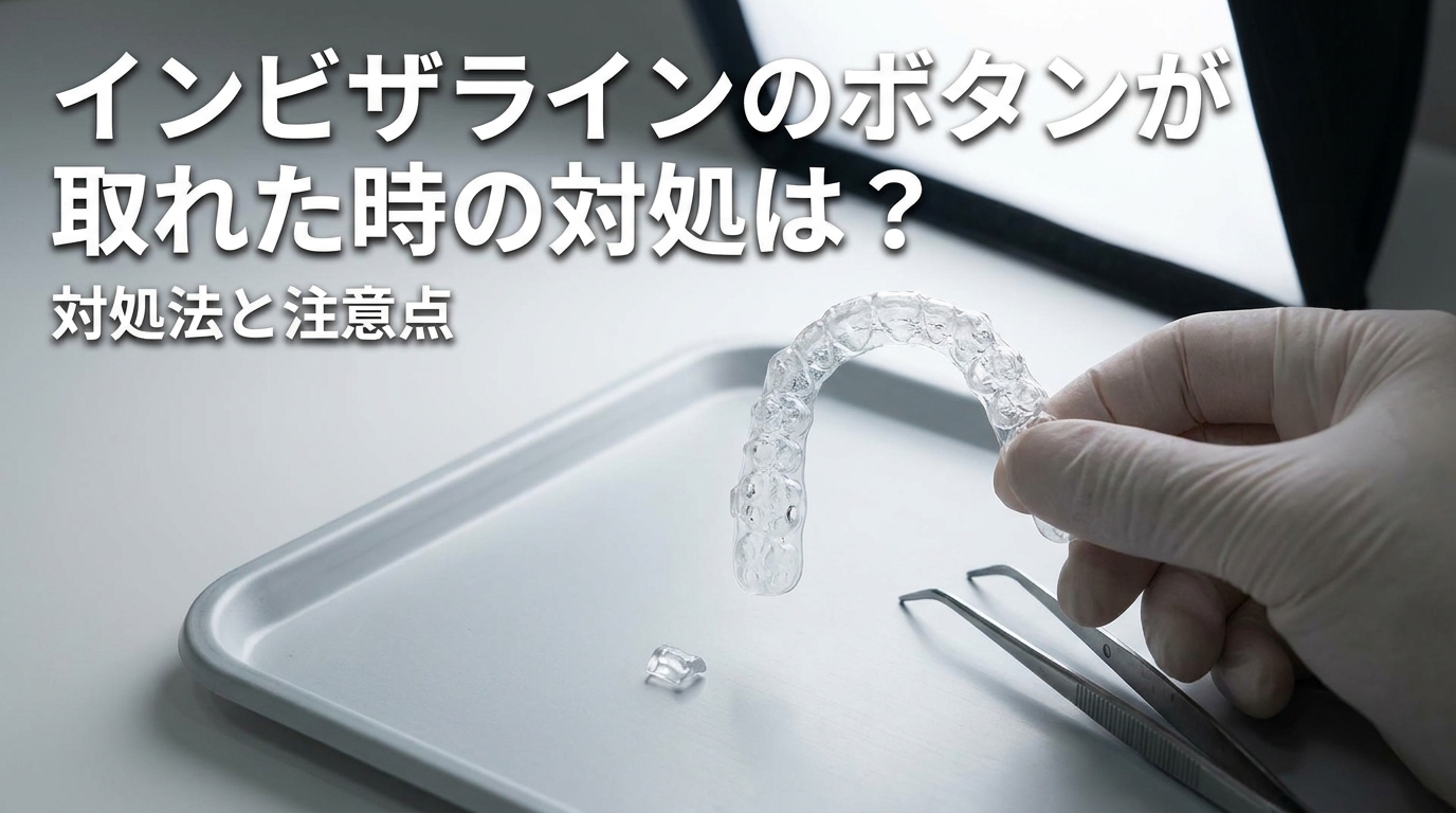インビザラインのボタンが取れた時の対処は？