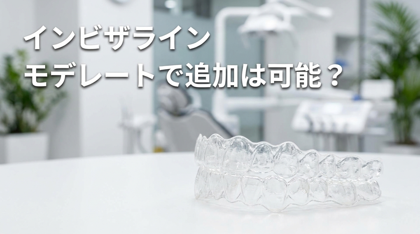 インビザライン モデレートで追加は可能？