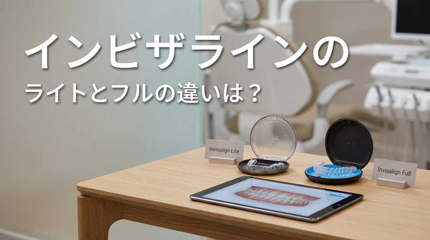 インビザラインのライトとフルの違いは？