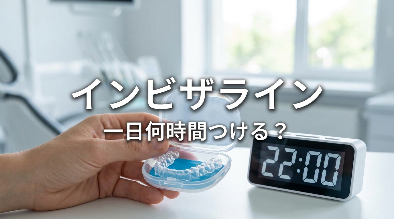 インビザライン一日何時間つける？