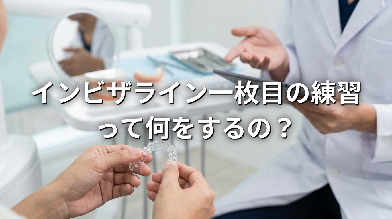 インビザライン一枚目の練習って何をするの?