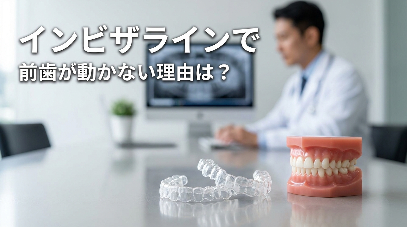 インビザラインで前歯が動かない理由は？