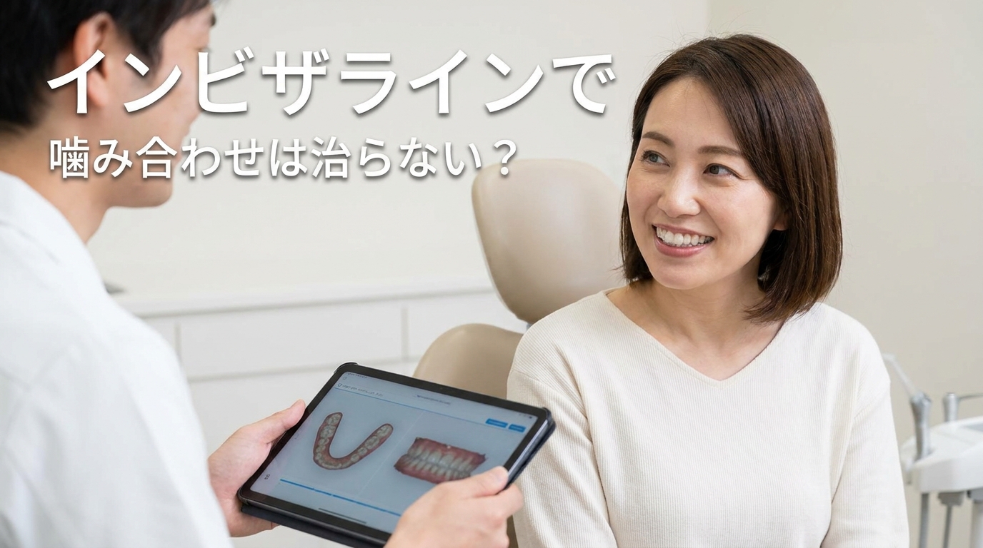 インビザラインで噛み合わせは治らない？