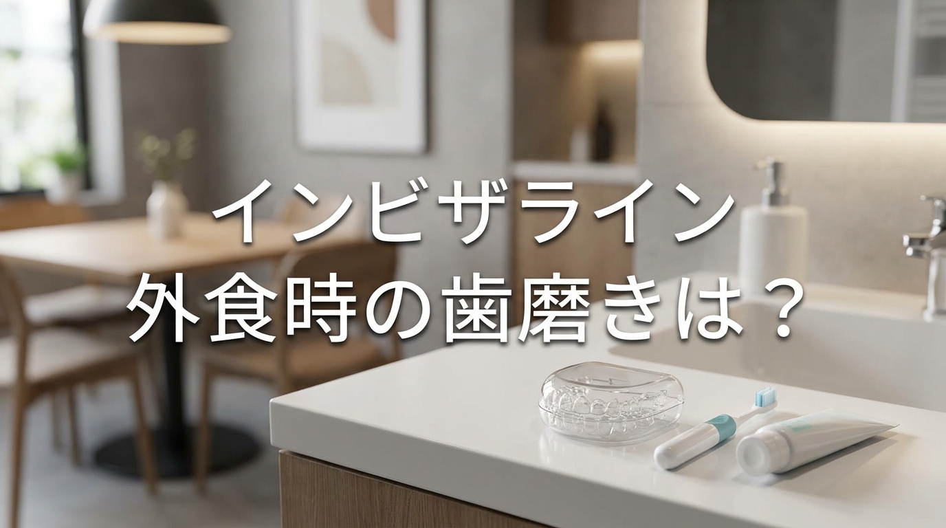 インビザライン外食時の歯磨きは？