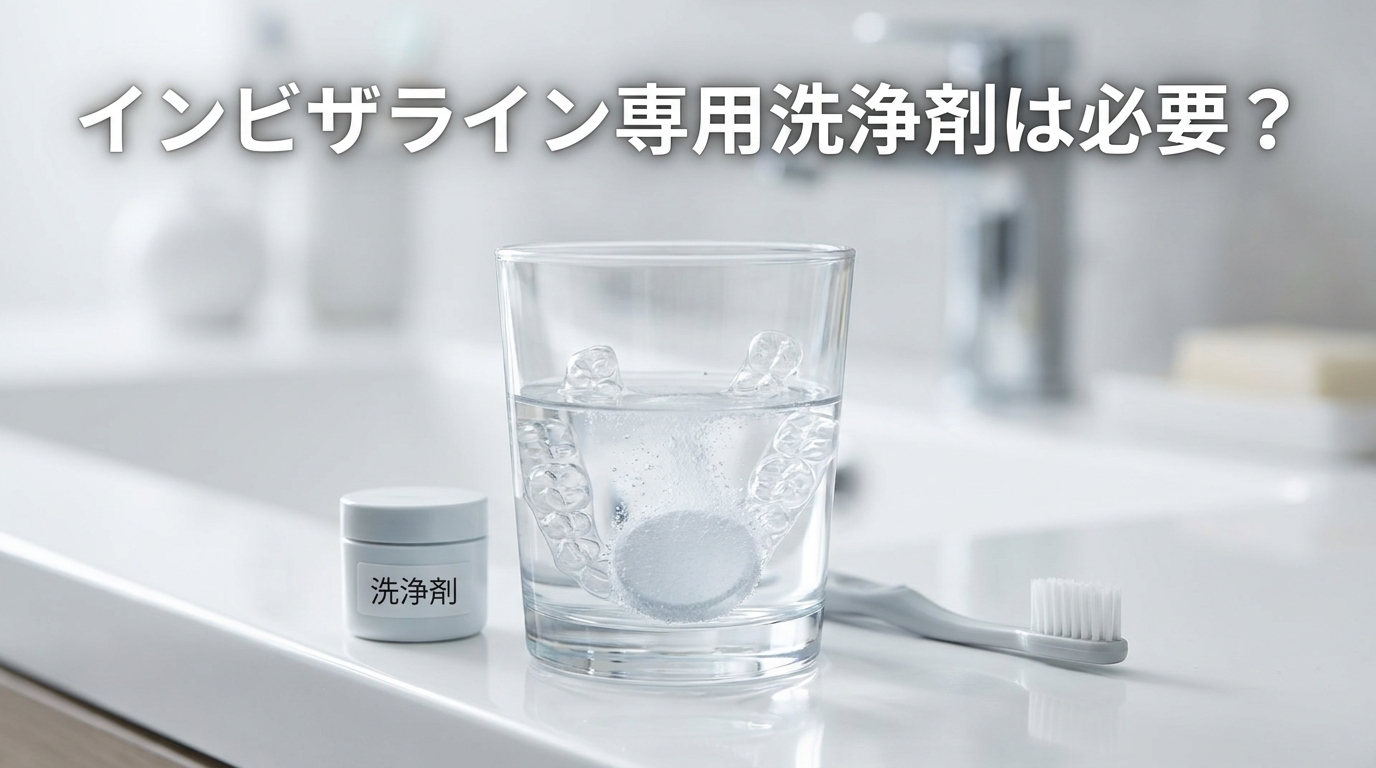 インビザライン専用洗浄剤は必要？
