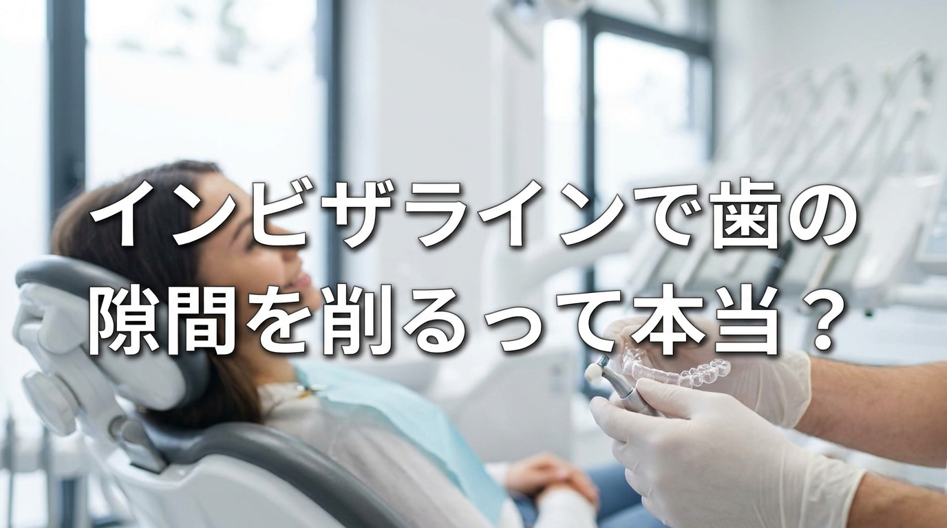 インビザラインで歯の隙間を削るって本当？