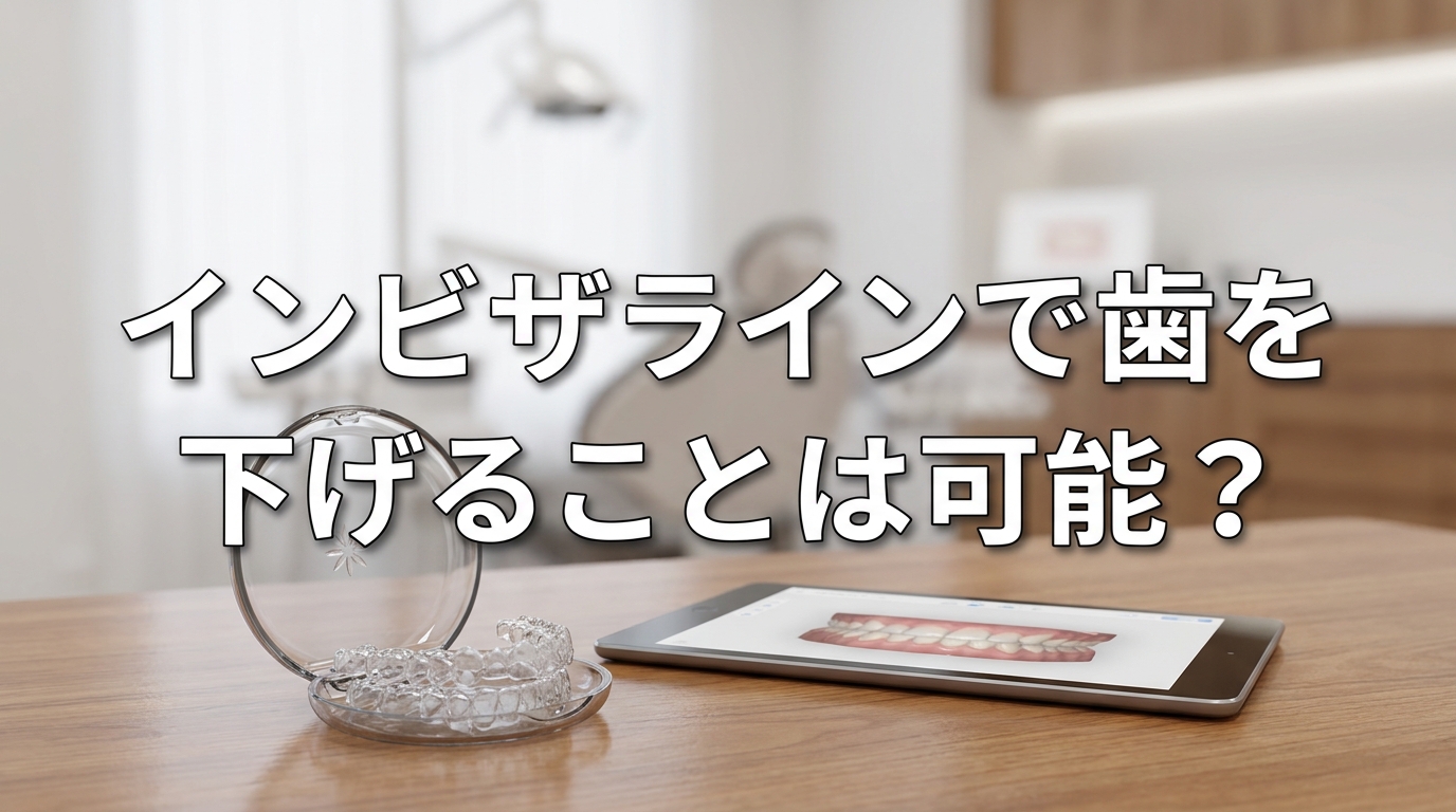 インビザラインで歯を下げることは可能？