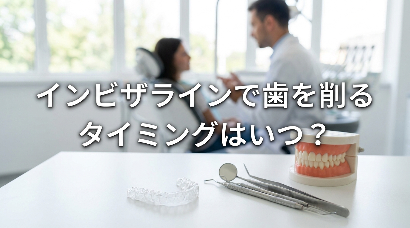インビザラインで歯を削るタイミングはいつ？