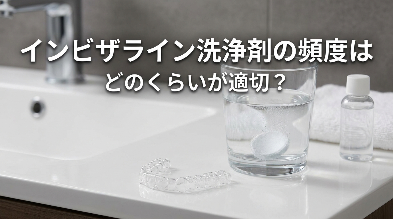 インビザライン洗浄剤の頻度はどのくらいが適切?