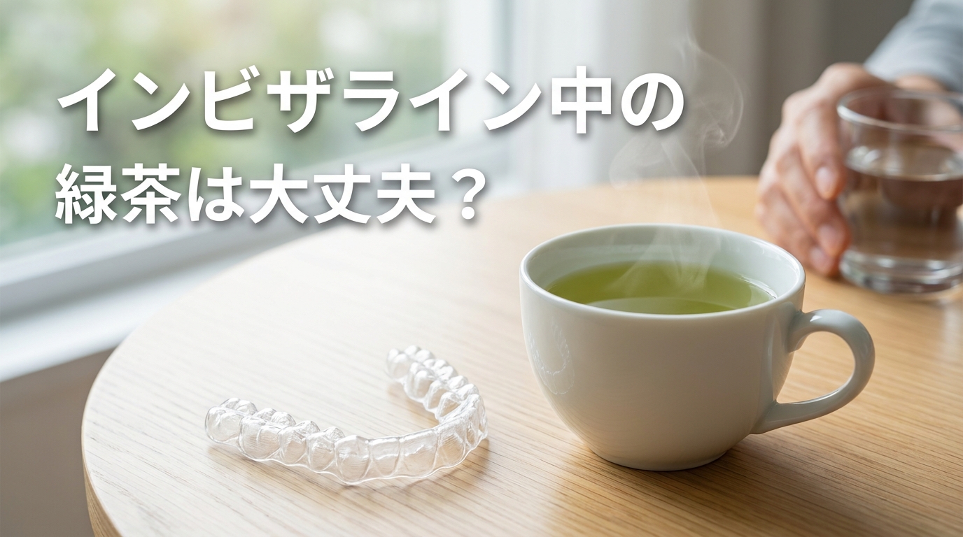 インビザライン中の緑茶は大丈夫？