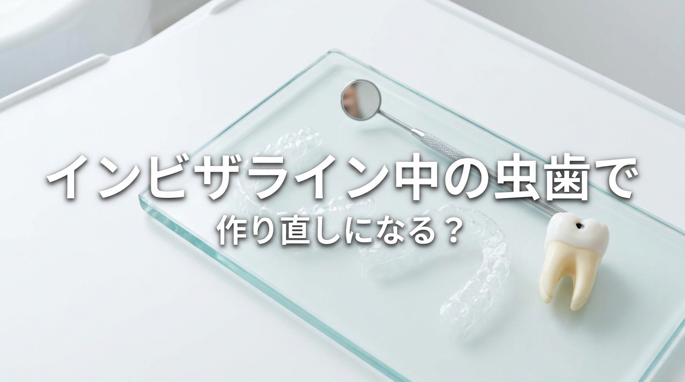 インビザライン中の虫歯で作り直しになる？