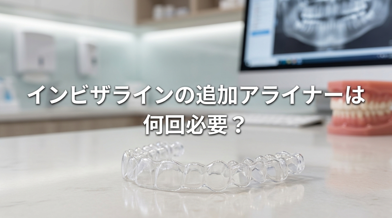 インビザラインの追加アライナーは何回必要？