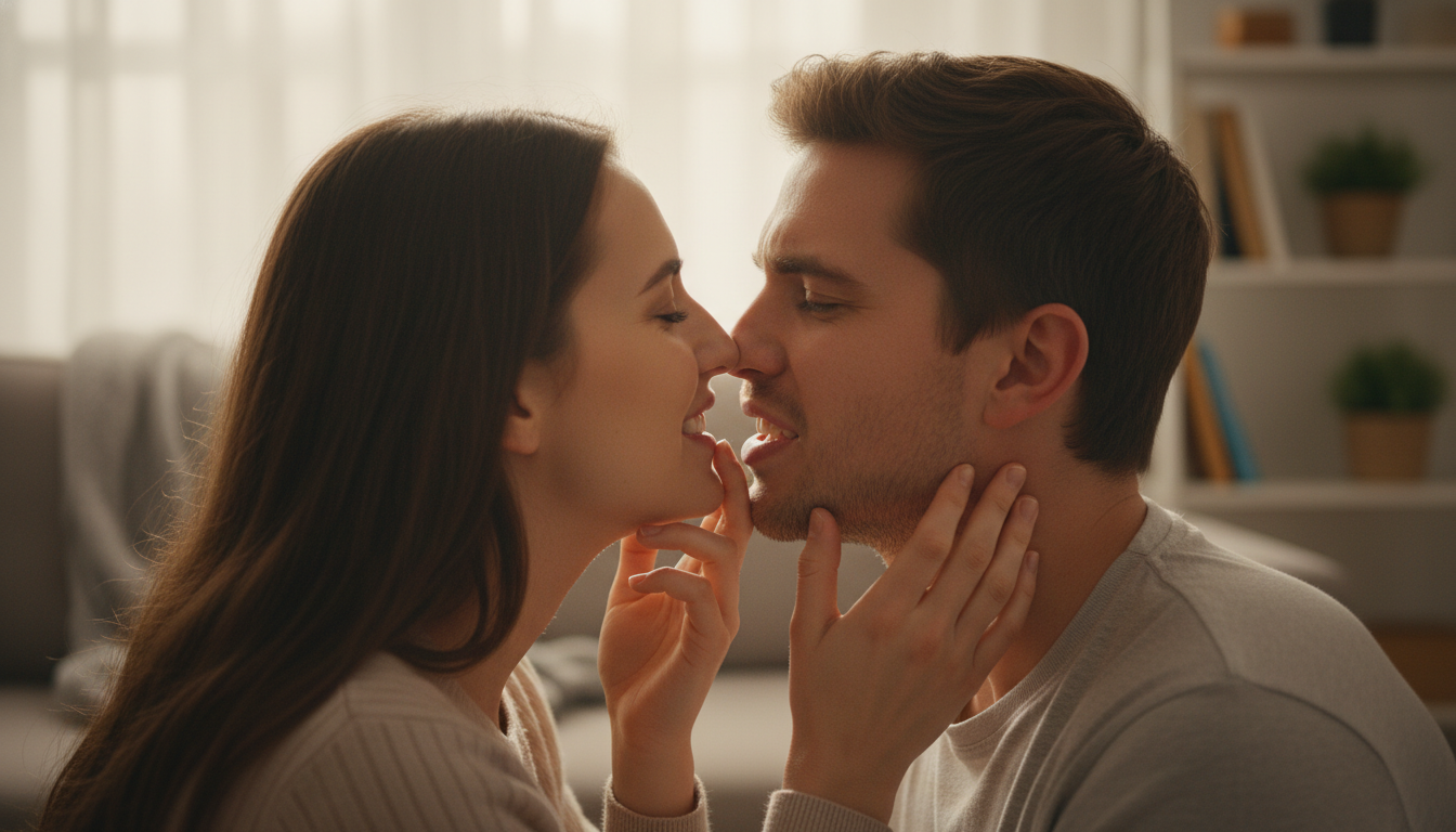 キスで歯が当たる現象とその解決策