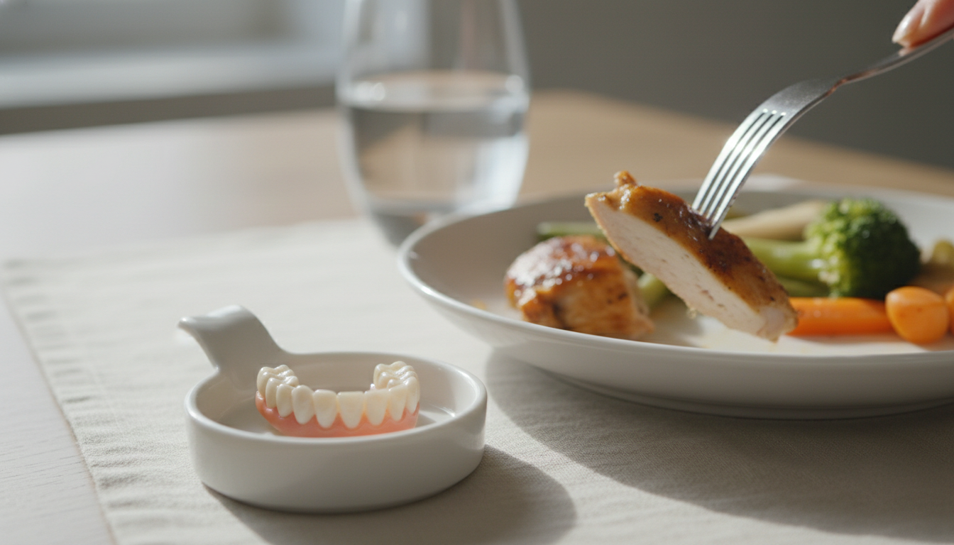 部分入れ歯を食べる時だけ外すのは基本的に推奨されない