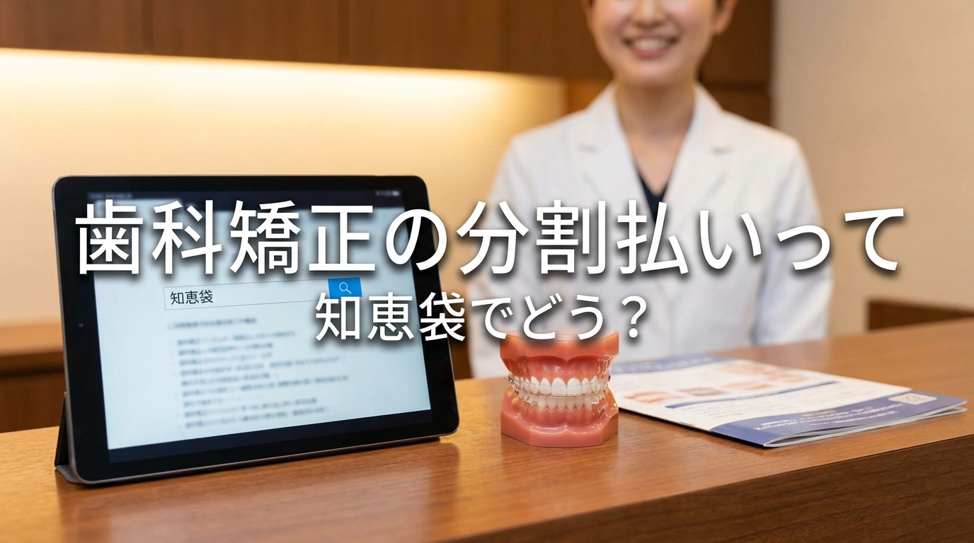 歯科矯正の分割払いって知恵袋でどう?