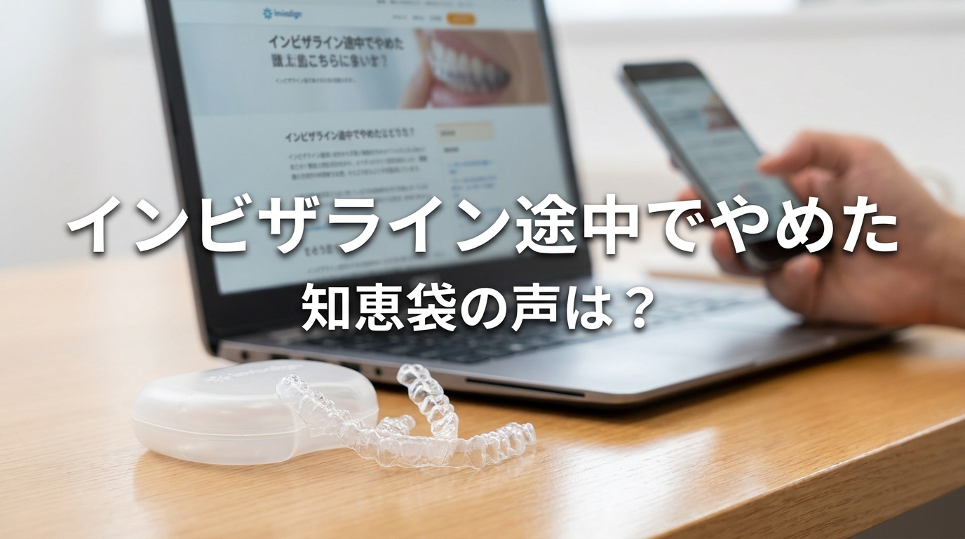 インビザライン途中でやめた知恵袋の声は?