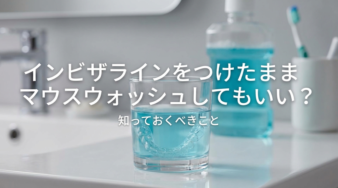 インビザラインをつけたままマウスウォッシュしてもいい?