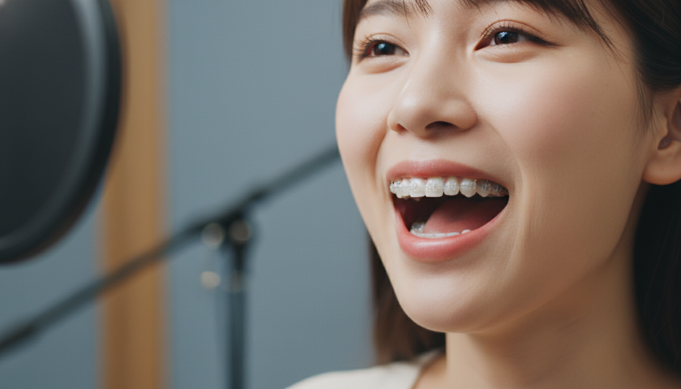 裏側矯正でも歌は歌える