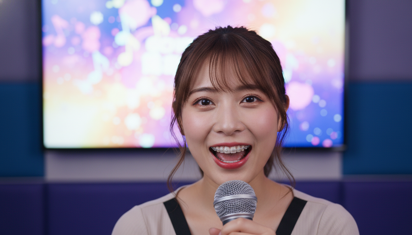裏側矯正はカラオケに一時的な影響があるが、対策と慣れで克服可能