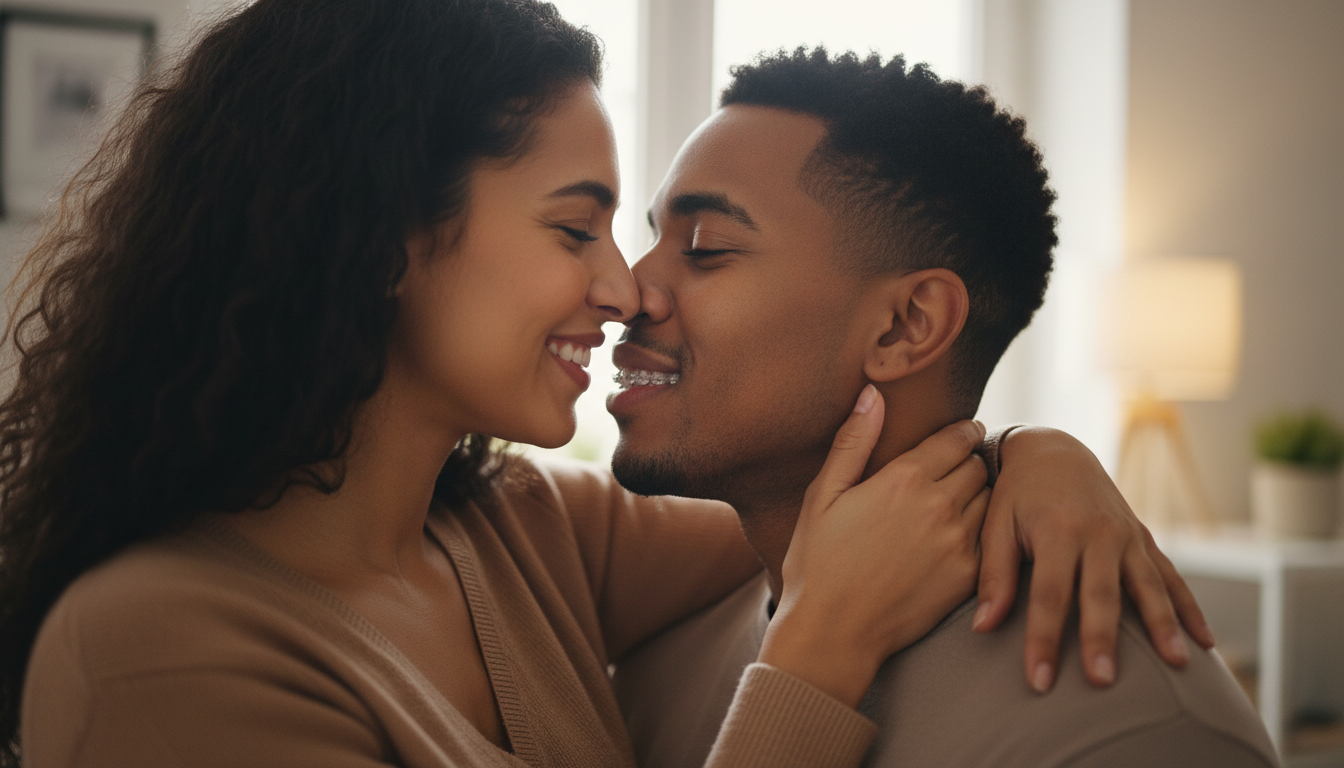 インビザライン装着中でもキスは可能です