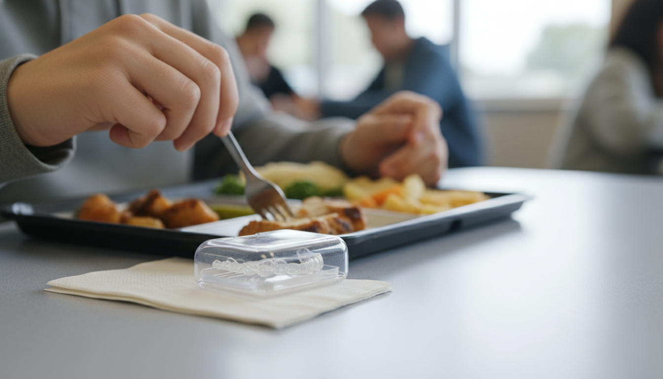 なぜ給食時にマウスピースを外す必要があるのか