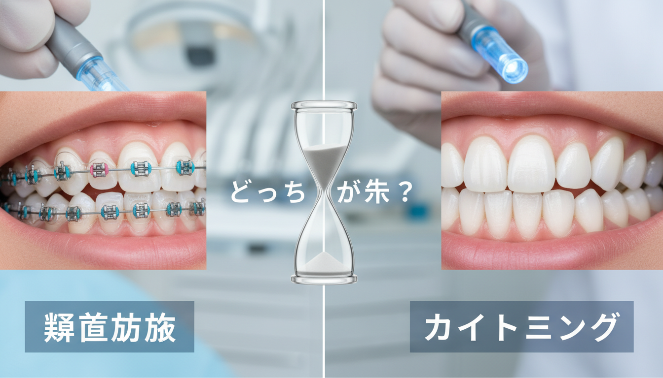 矯正方法によって同時進行の可否が変わる