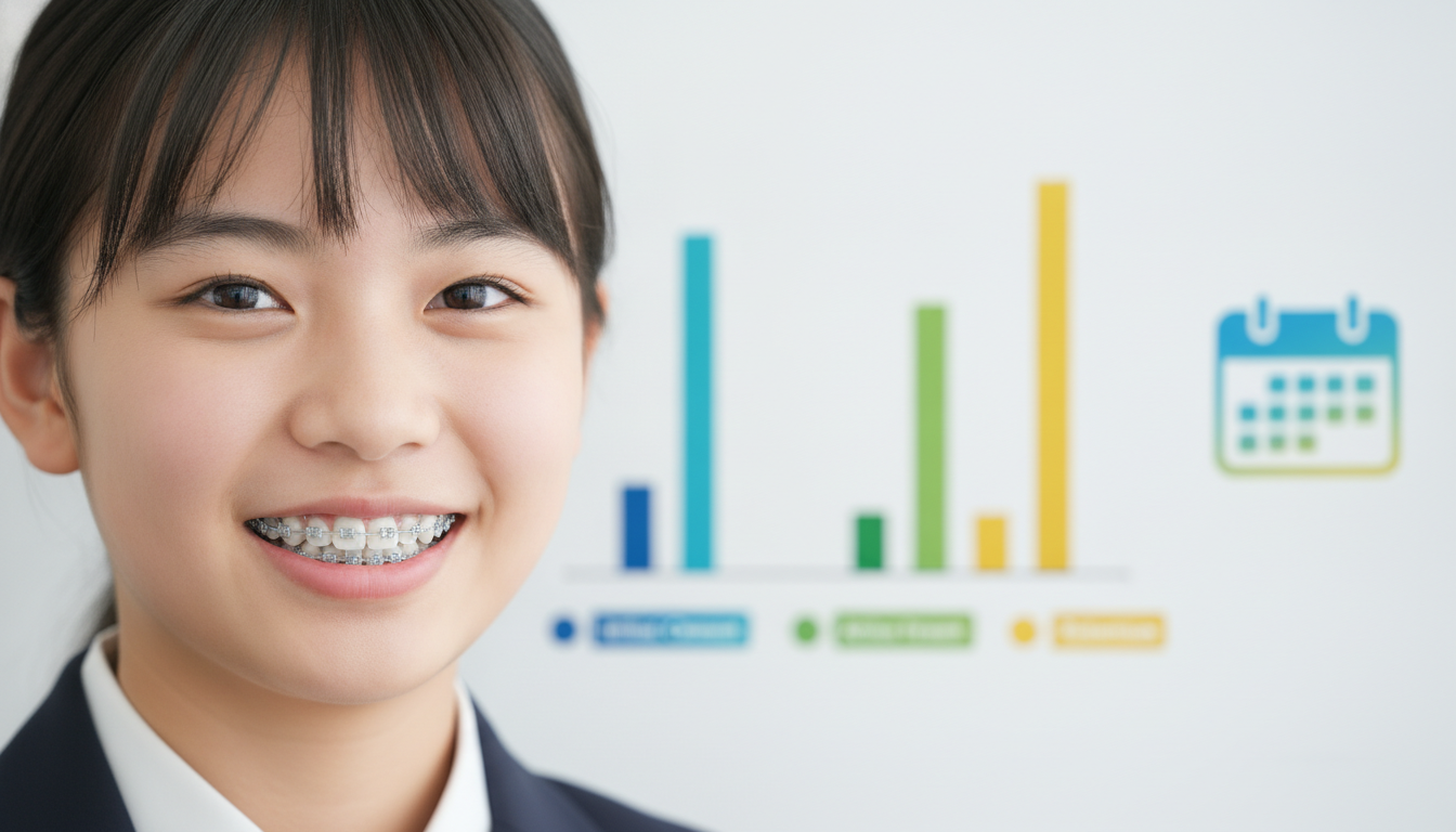 矯正治療の段階別の期間