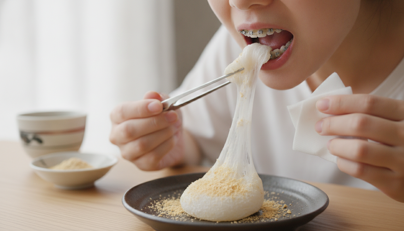 ワイヤー矯正中のお餅との付き合い方