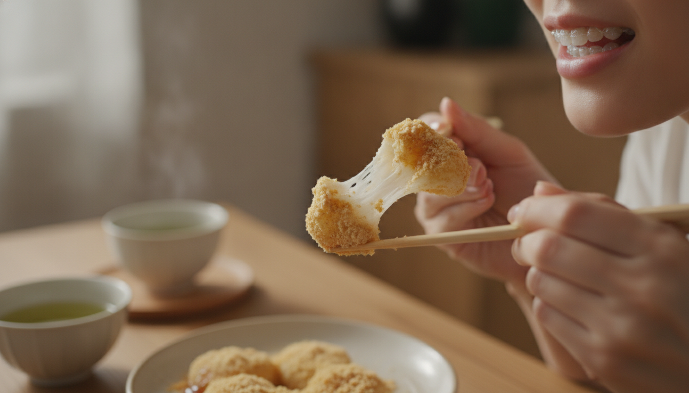 マウスピース矯正中のお餅の扱い