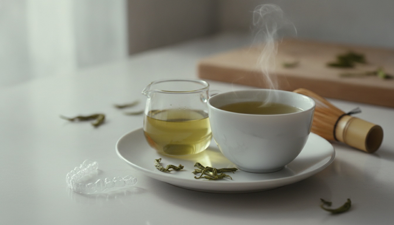 緑茶がインビザラインにとって注意が必要な理由