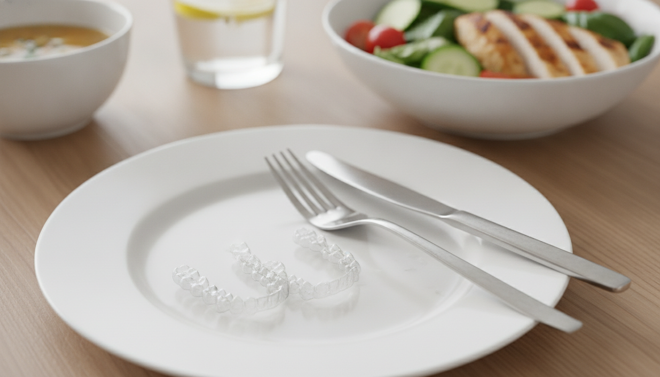 マウスピースを外している時の食事の注意点